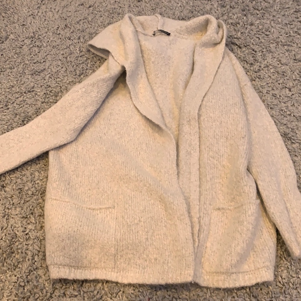 brandy melville hooded wool sweater